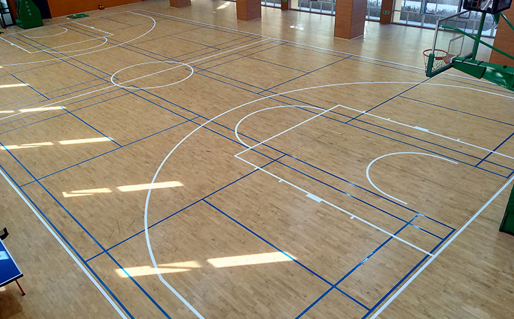 硬木企口運動體育地板板式龍骨結構