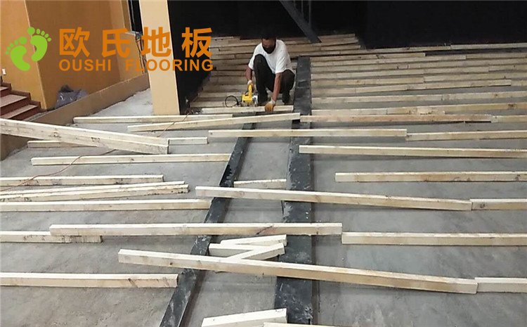 河北唐山師范學院舞臺木地板