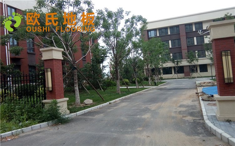 北京順義區天順小學籃球館木地板圖片