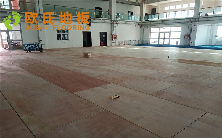 烏魯木齊市烏蘇市南區第二中學體育館木地板項目——歐氏實木運動地板